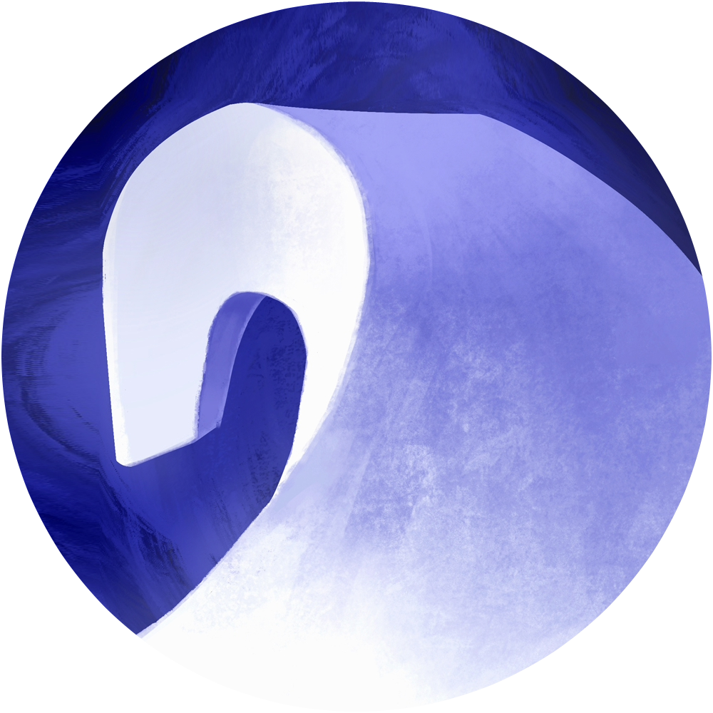 A smooth, white rectangle